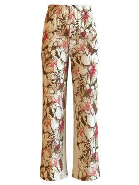 Chico's Wide Leg Palazzo Pants Floral Pattern Chico's Size 0 (Women's Small)